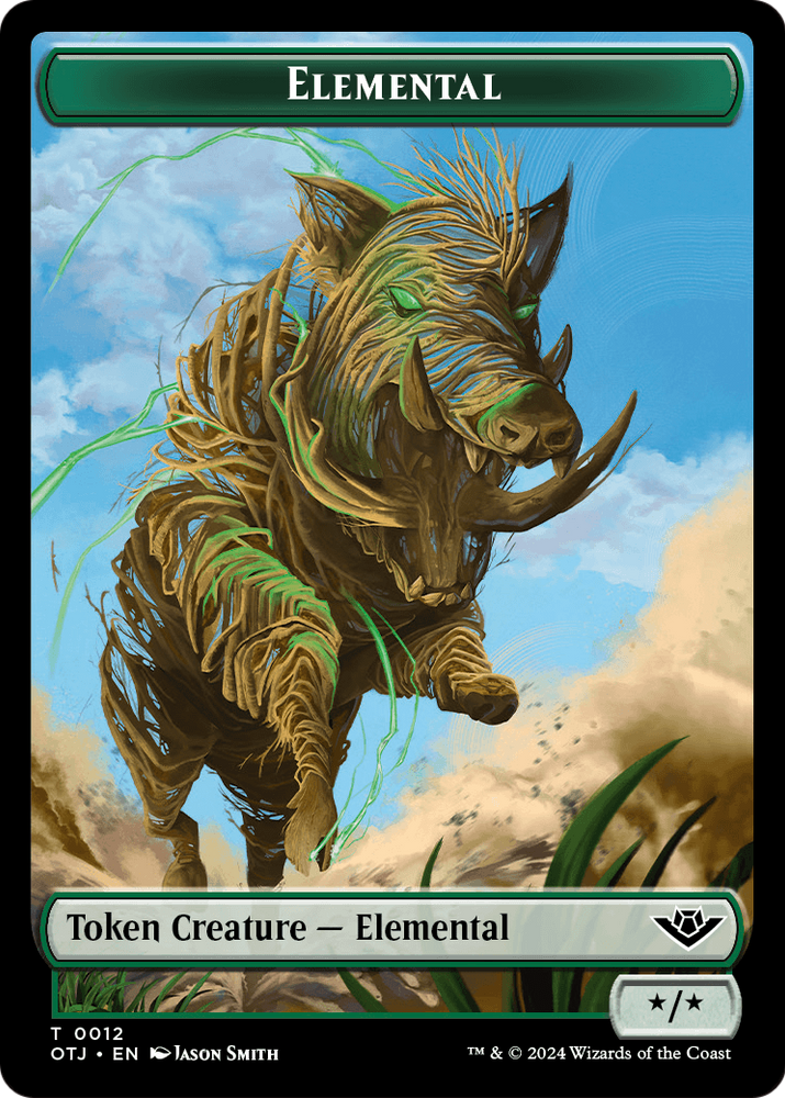 Elemental (TOTJ-012) [Outlaws of Thunder Junction Tokens]