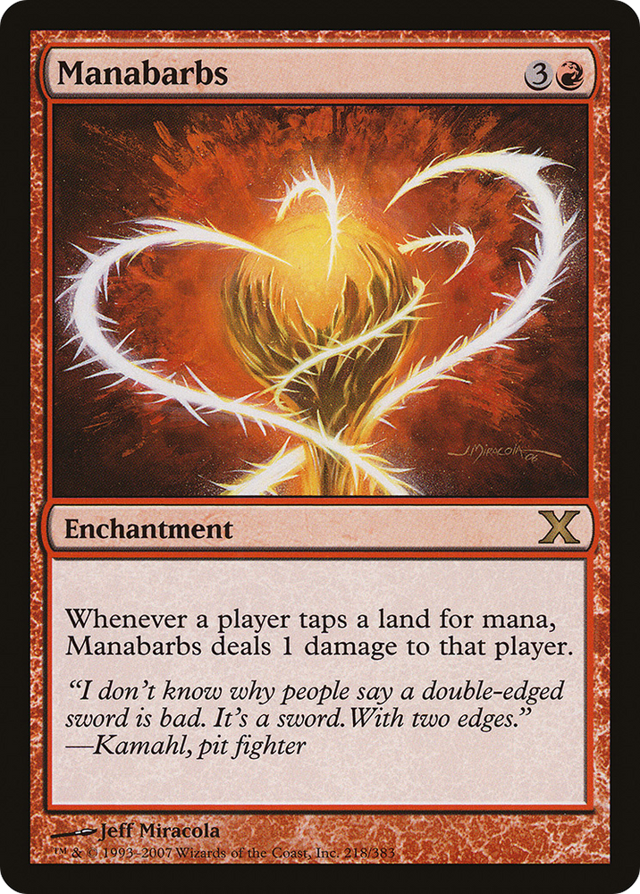 Manabarbs (10E-218) [Tenth Edition] Foil