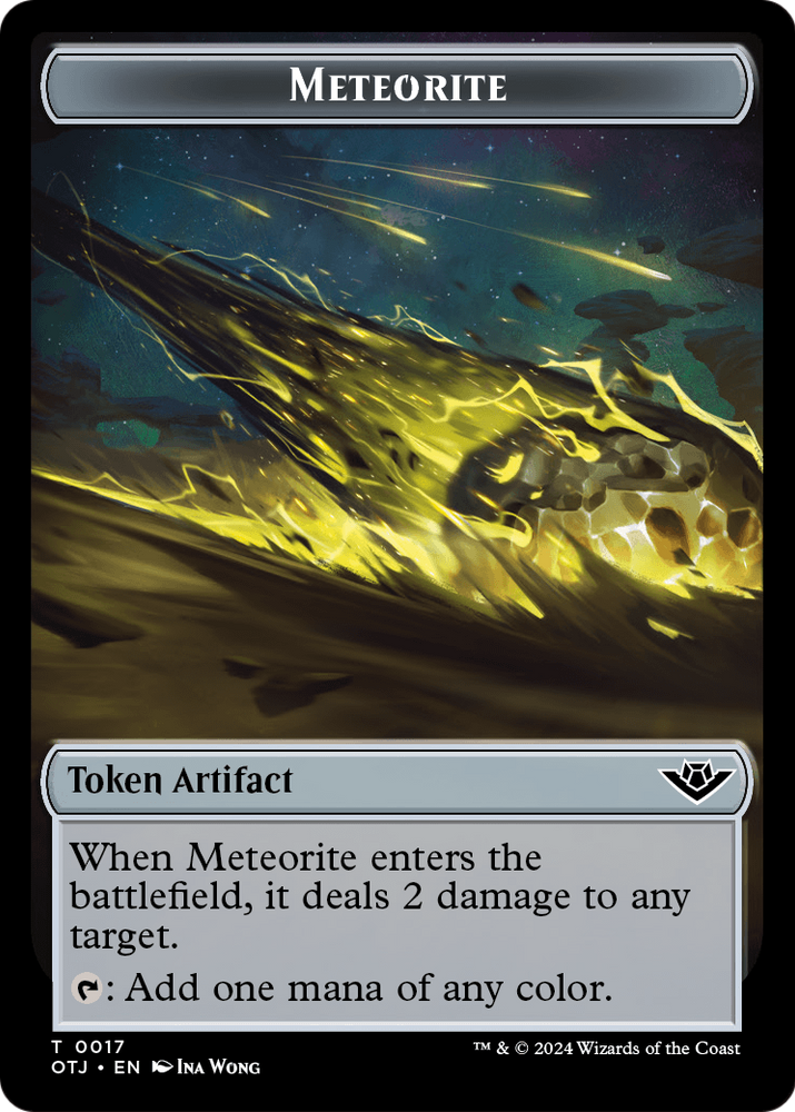Meteorite (TOTJ-017) [Outlaws of Thunder Junction Tokens]