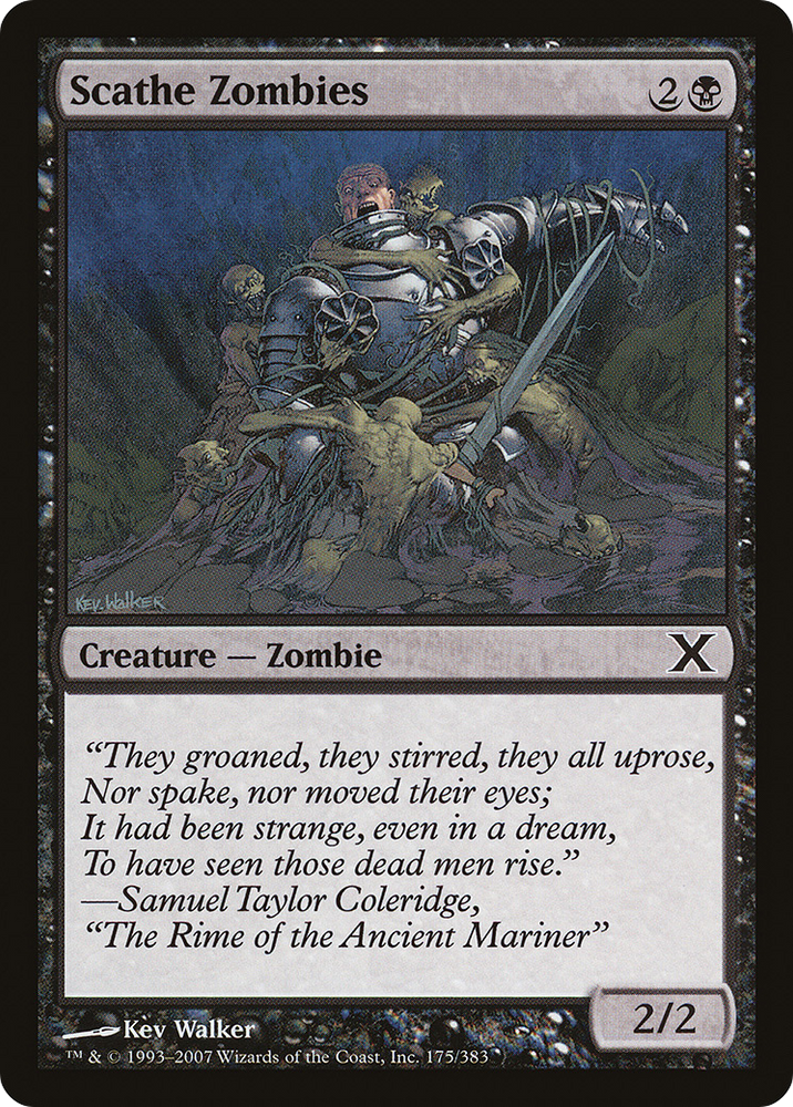 Scathe Zombies (10E-175) [Tenth Edition] Foil
