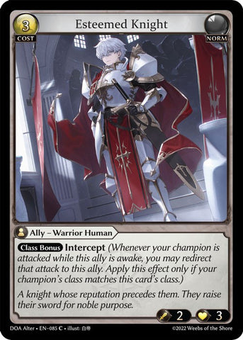 Esteemed Knight (085) [Dawn of Ashes: Alter Edition]