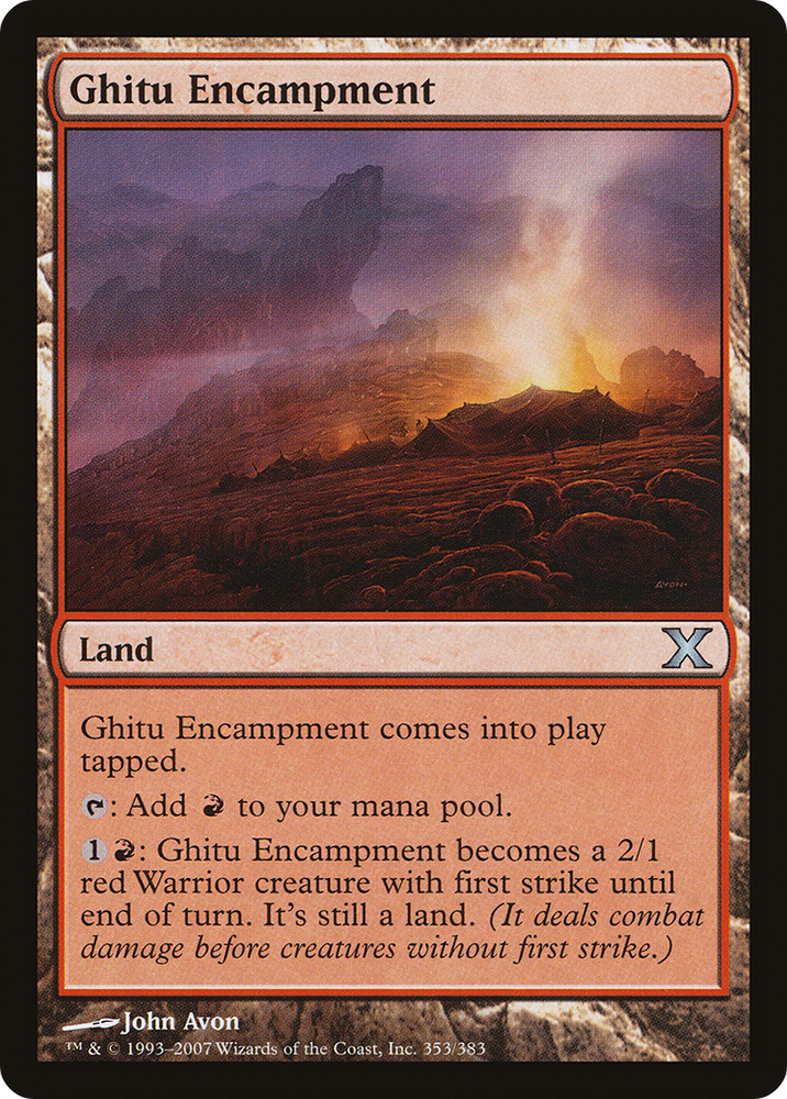 Ghitu Encampment (10E-353) [Tenth Edition]