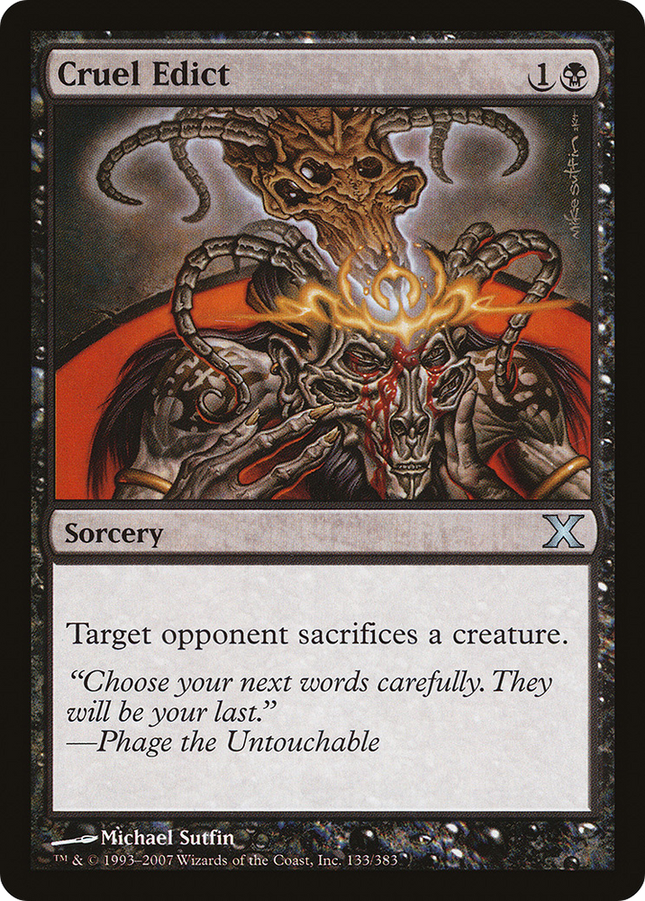 Cruel Edict (10E-133) [Tenth Edition]
