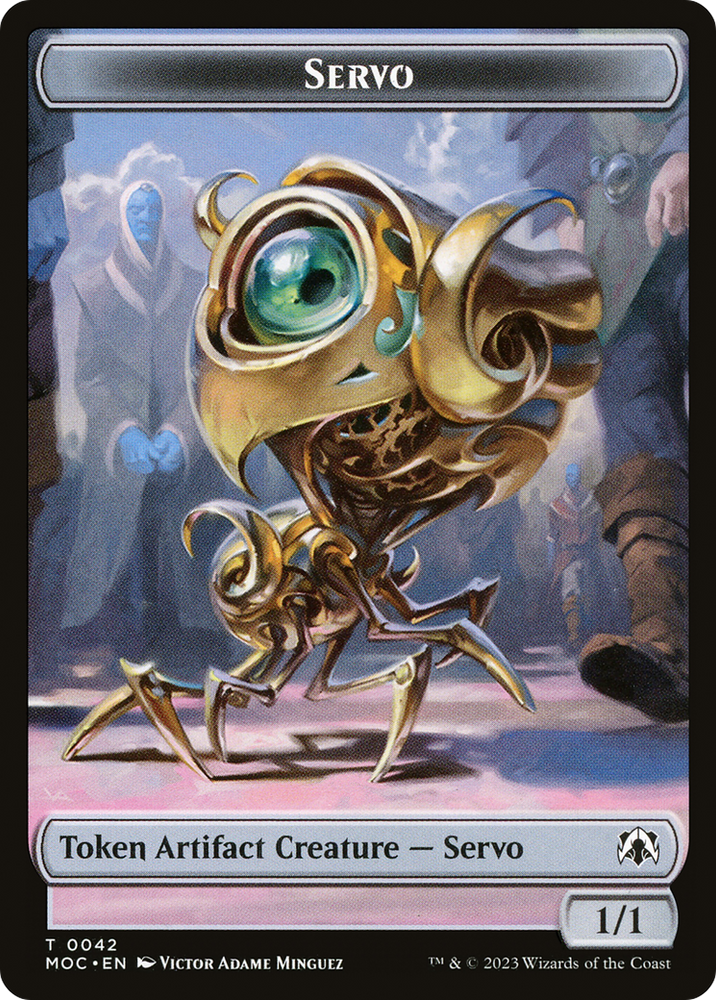 Servo (TMOC-042) [March of the Machine Commander Tokens]