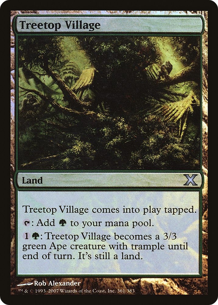 Treetop Village (10E-361★) [Tenth Edition] Foil