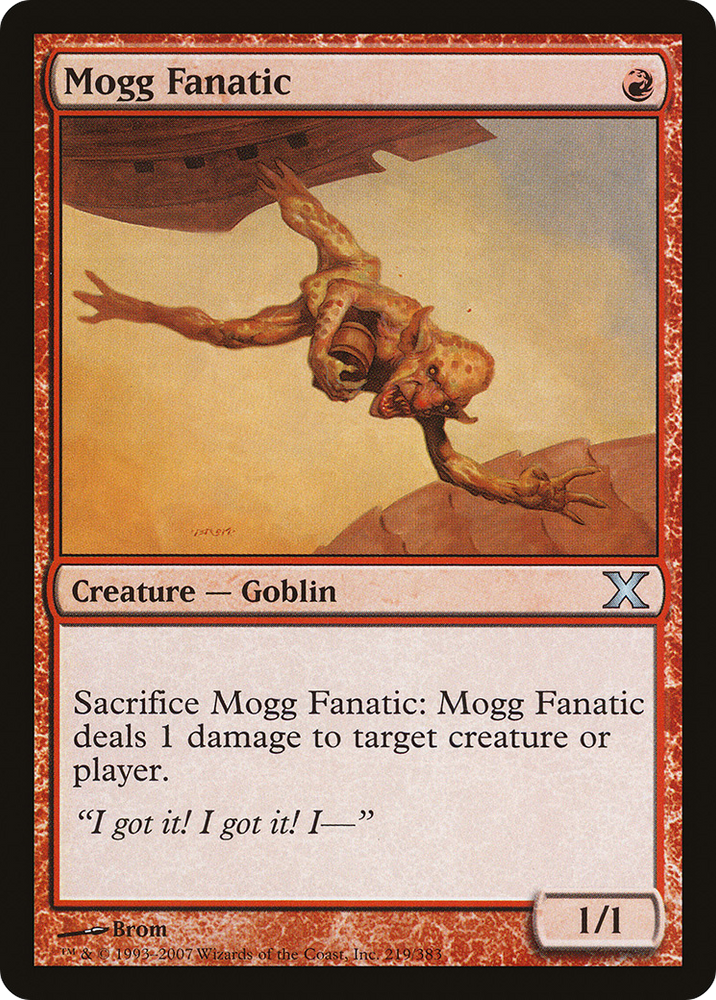 Mogg Fanatic (10E-219) [Tenth Edition] Foil