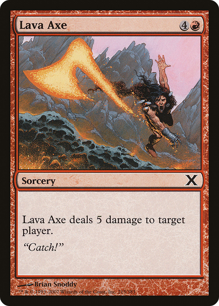 Lava Axe (10E-215) [Tenth Edition] Foil
