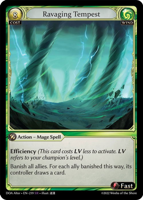 Ravaging Tempest (219) [Dawn of Ashes: Alter Edition]