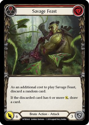 Savage Feast (Red) (WTR014) - Welcome to Rathe Unlimited Edition