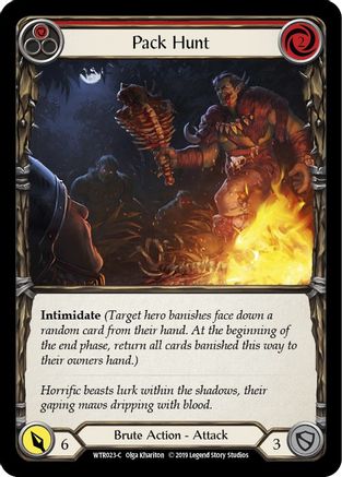 Pack Hunt (Red) (WTR023) - Welcome to Rathe 1st Edition Rainbow Foil