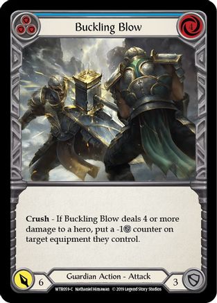 Buckling Blow (Blue) (WTR059) - Welcome to Rathe 1st Edition Rainbow Foil