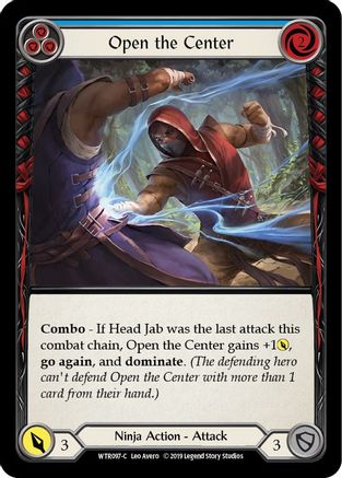 Open the Center (Blue) (WTR097) - Welcome to Rathe Unlimited Edition Rainbow Foil