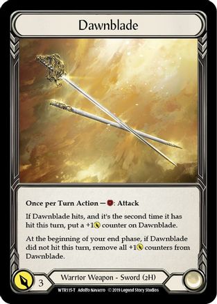 Dawnblade // Rhinar, Reckless Rampage (WTR115) - Welcome to Rathe Unlimited Edition