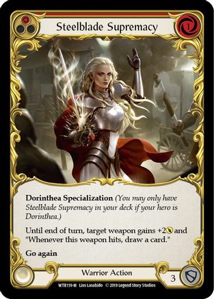 Steelblade Supremacy (WTR119) - Welcome to Rathe 1st Edition Rainbow Foil