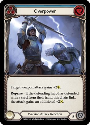 Overpower (Blue) (WTR125) - Welcome to Rathe 1st Edition