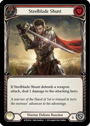Steelblade Shunt (Red) (WTR126) - Welcome to Rathe Unlimited Edition Rainbow Foil