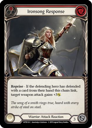 Ironsong Response (Red) (WTR132) - Welcome to Rathe 1st Edition Rainbow Foil