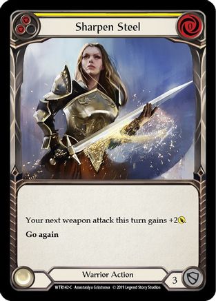 Sharpen Steel (Yellow) (WTR142) - Welcome to Rathe Unlimited Edition Rainbow Foil