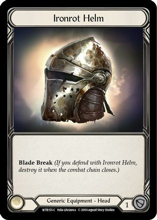 Ironrot Helm (WTR155) - Welcome to Rathe Unlimited Edition Rainbow Foil