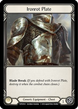 Ironrot Plate (WTR156) - Welcome to Rathe 1st Edition Cold Foil