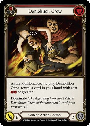Demolition Crew (Red) (WTR179) - Welcome to Rathe Unlimited Edition Rainbow Foil