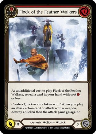 Flock of the Feather Walkers (Red) (WTR182) - Welcome to Rathe 1st Edition Rainbow Foil