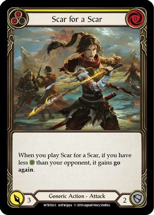 Scar for a Scar (Yellow) (WTR192) - Welcome to Rathe Unlimited Edition