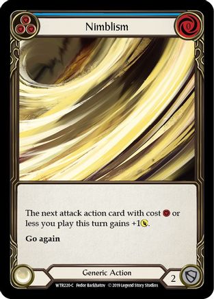 Nimblism (Blue) (WTR220) - Welcome to Rathe Unlimited Edition Rainbow Foil