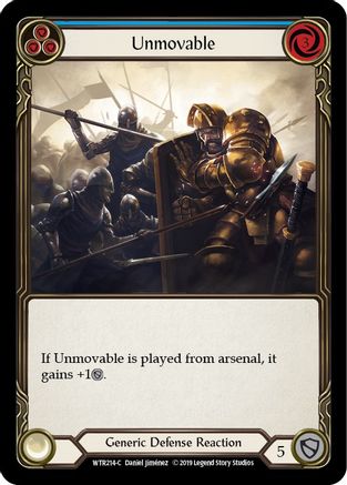 Unmovable (Blue) (WTR214) - Welcome to Rathe Unlimited Edition Rainbow Foil
