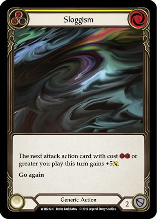 Sloggism (Yellow) (WTR222) - Welcome to Rathe 1st Edition Rainbow Foil