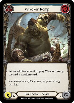 Wrecker Romp (Blue) (RNR023) - Hero Deck: Rhinar 1st Edition