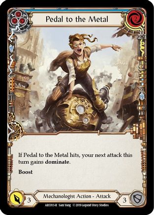 Pedal to the Metal (Blue) (ARC013) - Arcane Rising Unlimited Edition