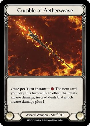 Crucible of Aetherweave // Runechant (ARC115) - Arcane Rising Unlimited Edition