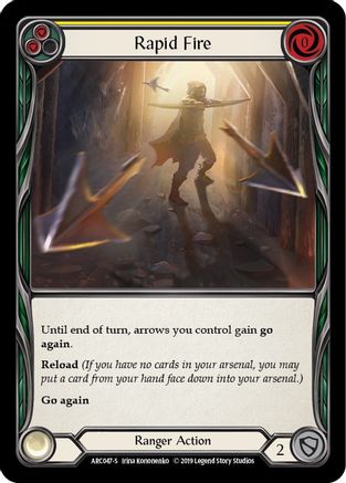 Rapid Fire (ARC047) - Arcane Rising Unlimited Edition Rainbow Foil