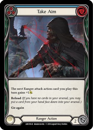 Take Aim (Blue) (ARC056) - Arcane Rising 1st Edition Rainbow Foil