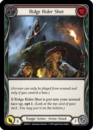 Ridge Rider Shot (Red) (ARC063) - Arcane Rising Unlimited Edition