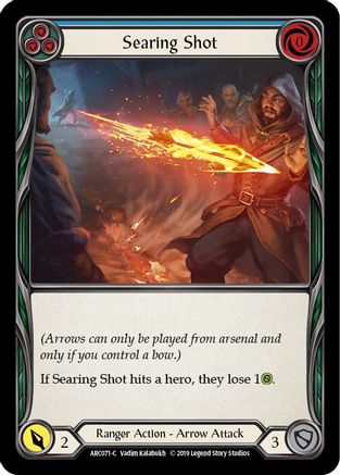 Searing Shot (Blue) (ARC071) - Arcane Rising Unlimited Edition