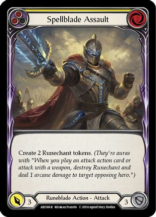 Spellblade Assault (Yellow) (ARC086) - Arcane Rising Unlimited Edition
