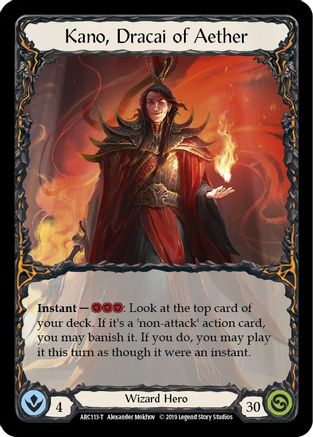 Kano, Dracai of Aether // Runechant (ARC113) - Arcane Rising 1st Edition