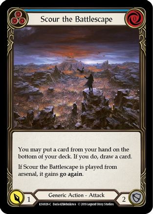 Scour the Battlescape (Blue) (KSU026) - Hero Deck: Katsu 1st Edition
