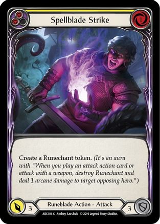 Spellblade Strike (Yellow) (ARC104) - Arcane Rising Unlimited Edition