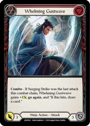 Whelming Gustwave (Red) (KSU016) - Hero Deck: Katsu 1st Edition