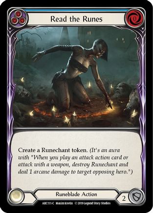 Read the Runes (Blue) (ARC111) - Arcane Rising Unlimited Edition Rainbow Foil