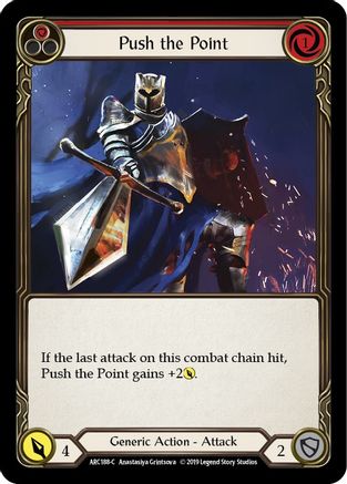 Push the Point (Red) (ARC188) - Arcane Rising Unlimited Edition