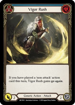 Vigor Rush (Blue) (ARC199) - Arcane Rising 1st Edition