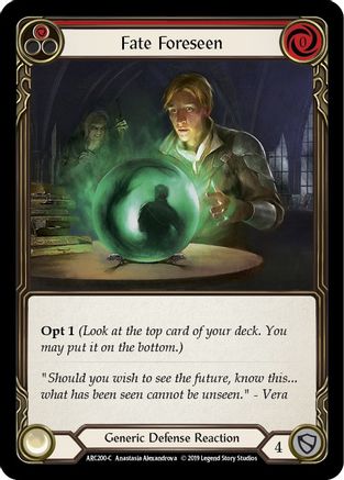 Fate Foreseen (Red) (ARC200) - Arcane Rising Unlimited Edition