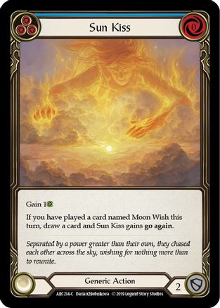 Sun Kiss (Blue) (ARC214) - Arcane Rising Unlimited Edition Rainbow Foil