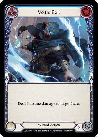 Voltic Bolt (Blue) (ARC149) - Arcane Rising 1st Edition Rainbow Foil