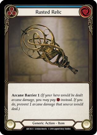 Rusted Relic (ARC163) - Arcane Rising 1st Edition Rainbow Foil