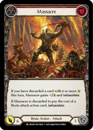 Massacre (CRU008) - Crucible of War Unlimited Edition Rainbow Foil